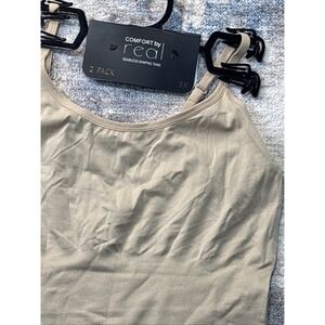Comfort by Real Seamless Shaping Tank Nude Size 3X NWT (1 of 2 Pack)